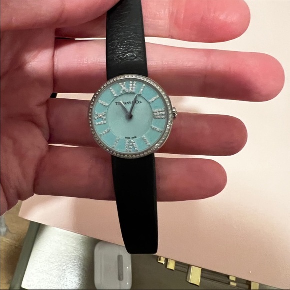 π Tiffany & Co Diamond Watch in signature Blue π - Picture 12 of 13